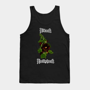 Black hollyhock – Gothic flowers Tank Top